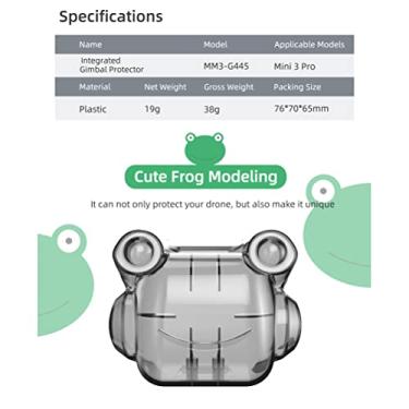Imagem de Generic Capa de Lente de Drone Em Formato de Sapo, Protetor Gimbal para Mini 3 Pro, Antiarranhões, à Prova de Poeira
