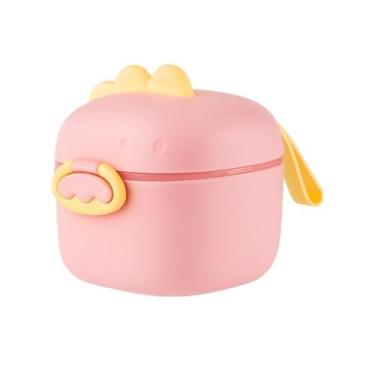 Imagem de Pote Dosador Leite em Pó Rosa com Colher Medidora Tam P - B2