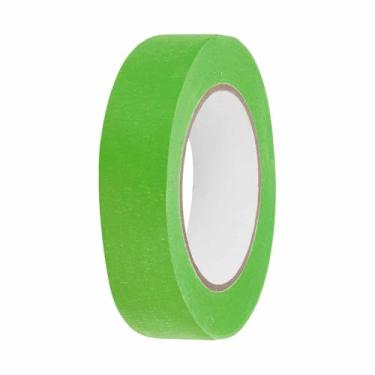 Imagem de HARFINGTON Fita adesiva colorida de 3,5 cm x 54,6 m, papel crepe, universal, fita adesiva colorida para pintura de arte, desenho faça você mesmo, selagem de etiquetagem artesanal, verde