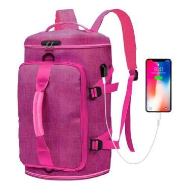 Imagem de Bolsa Unissex Esportiva Mala de Mão Bordo Viagens Passeios Trabalho Al