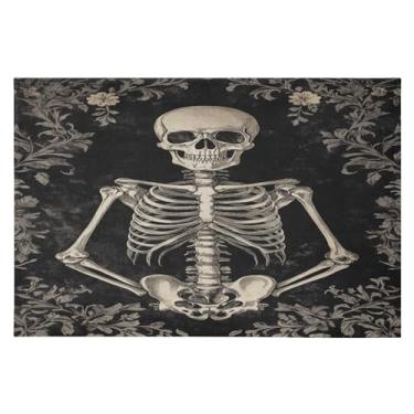 Imagem de CEBUGI Tapete de área 60 x 90 cm, macio, lavável, antiderrapante, com revestimento de borracha, para sala de estar, quarto, decoração de casa