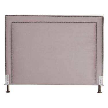 Imagem de Cabeceira Viviane Luxo Veludo Para Cama Box - DS Estofados, King, Rosê