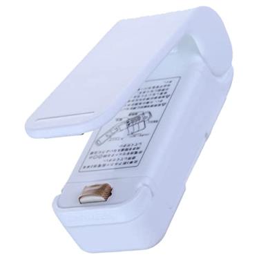 Imagem de GLOGLOW Mini Seladora de Lanche, Máquina Portátil de Selagem por Calor para Sacos Plásticos Com Material ABS, Armazenamento de Alimentos para Viagens de Escritório, Cozinha Doméstica (Branca)