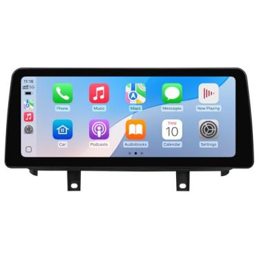 Imagem de Tela sensível ao toque Linux de 12,3 polegadas para BMW X5 X6 CIC E70 E71 (2011-2013) sem fio, CarPlay, Android, atualização automática, rádio de fábrica, sistema de som estéreo e amplificador