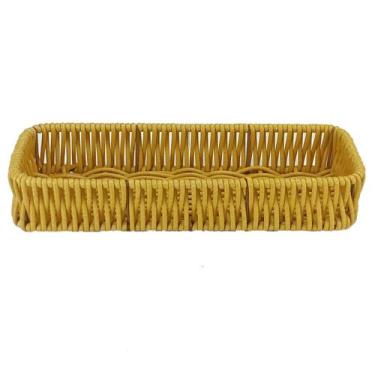 Imagem de Bandeja Tramada Retangular Tipo Vime 23X8Cm 6984 - Livon