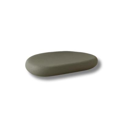 Imagem de Saboneteira Compacta 15x8x2 cm Design Moderno em Concreto Usinado e Resinado para Banheiro (Cinza)