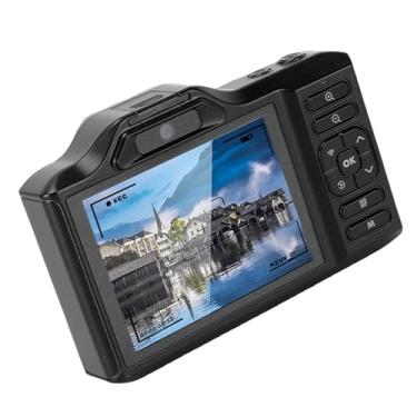 Imagem de Acouto Câmera de Vídeo 4K de 64 MP, Imagens Impressionantes, Câmera Com Zoom Digital 18X, Bateria de 1200mAh, Conexão WiFi, Construção ABS, Suporte 256G (Preto)