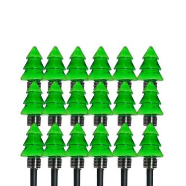 Imagem de Kit 6-18 Balizador Solar Árvore de Natal Granfei 30cm Decoração Quinta