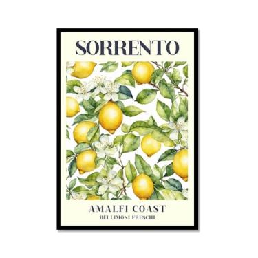 Imagem de Sorrento Lemon Amalfi Coastbei Limoni Freschi Pintura em tela arte de parede impressões de frutas cozinha moderna pôsteres fotos sala de jantar casa bar café decoração (SKU3,12x18") (30x45 cm