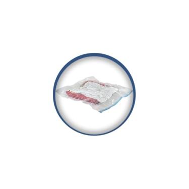Imagem de Saco Organizador a Vácuo, PE e PET Transparente, 40x60cm, Sistema de Vedação com Zíper Hermético, Redução de Volume 80%, para Roupas e Cobertores