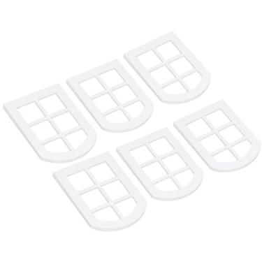 Imagem de Generic Conjunto de Janelas de Madeira Em Miniatura para Casa de Bonecas Com 6 Molduras de Janelas Elegantes Em Escala 1:12 Móveis para Casa de Bonecas Modelos de Minúsculas para Decoração DIY, para