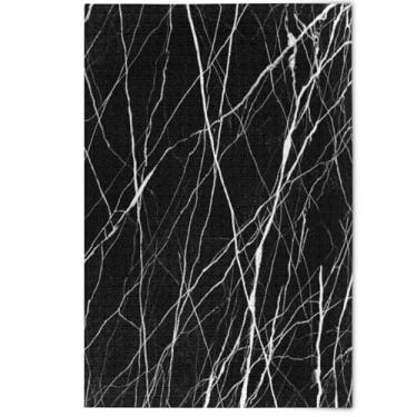 Imagem de Quebra-cabeça elegante preto branco veias adultas 500 peças, quebra-cabeça engraçado criativo para adultos cenário decorativo arte animal, 500 peças, 52 x 37,8 cm