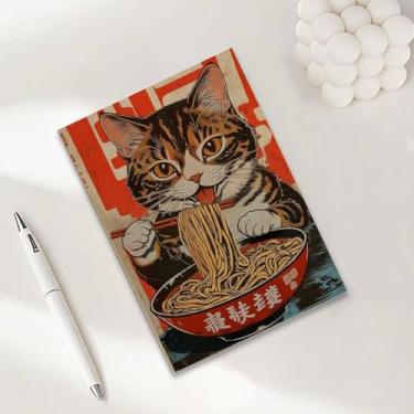 Imagem de Caderno de gato, caderno A5 para anotações de escritório, agenda de 21 x 14,7 cm, agenda de viagem, presentes para amantes de gatos-33