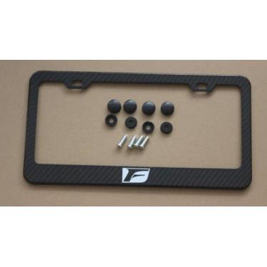 Imagem de Suporte para moldura de placa de licença esportiva de fibra de carbono F - Aço inoxidável (1)