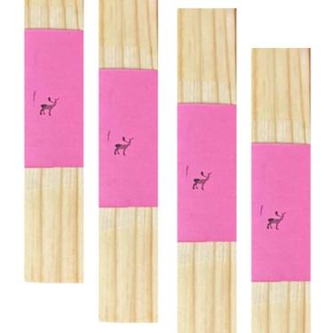 Imagem de Aromatizador de armário, madeira natural discreta, varas revestidas de cera com adesivo dupla face - aroma sutil de longa duração, mantém os armários com cheiro fresco - 4 unidades de rosa pêssego e