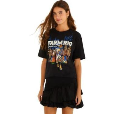Imagem de Tshirt Média Farm Rio Patinando em Ny-Feminino