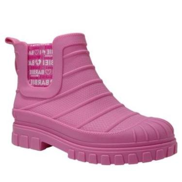 Imagem de Bota Galocha Borracha Infantil Menina Com Acessório Mini Bolsa Barbie 22918-Feminino