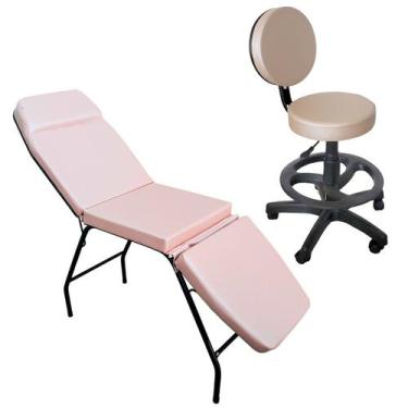 Imagem de Kit Maca 3 Posições + Mocho Profissional Clínica Estética - For-ty Sto