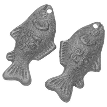 Imagem de Ciieeo Conjunto de 2 Peixes de Ferro Fundido da Sorte - Auxílio Alimentar para Veganos E Culinária Caseira, Utensílio de Cozinha Seguro para Manter Os Níveis de Ferro Alimentos E Na Água, Presente