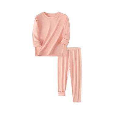 Imagem de Conjunto De Roupa Íntima Infantil Quente Multicolorido Para Outono Inv