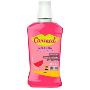 Imagem de Enxaguante Bucal Carmed Melancia 250ml  Zero Alcool Cimed