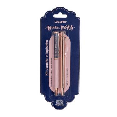 Imagem de Kit Office Bruna Tavares Blister com 1 Caneta e 1 Lapiseira LeoArte Le