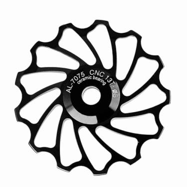 Imagem de Generic Rolamento Cerâmico MEIJUN Polia Traseira Rolo Guia da Roda Durável para Mountain Bike 1 par de Liga de Alumínio + Cerâmica Preta/dourada 4 Cm/5 Cm Adequado para Vários Ciclistas de Mudança