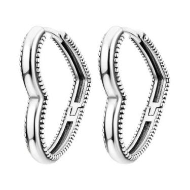 Imagem de Brincos De Argola Coloridos Com Zircônia Brilhante Em Prata Esterlina 