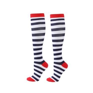 Imagem de Meias esportivas de pressão, unissex, estampadas, suporte para corrida, Lcc783-19-s-m, One Size