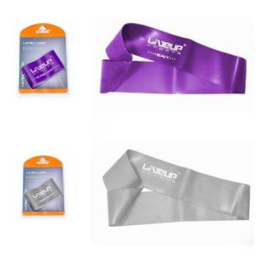 Imagem de Mini Band Faixa Elastica Super Forte + Mini Band Extra Forte - Liveup 