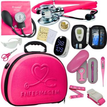Imagem de Kit Enfermagem Maleta Medica Super Luxo Completa Promocao - Love Saude