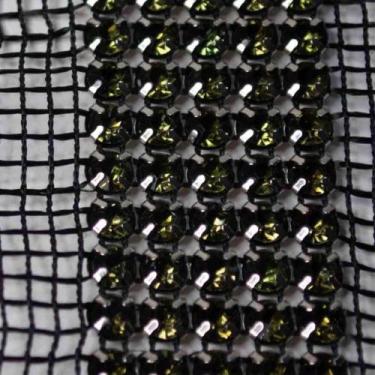 Imagem de Galão Strass Primeira Linha5 Fios Verde Pedra 5mm1metro - La Mode