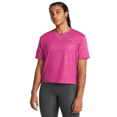 Imagem de Camiseta de Treino Feminina Under Armour Vanish Energy 2GG Rosa-Feminino