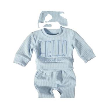 Imagem de Macacão Bordado Para Bebê Recém-Nascido Com Chapéu De Laço, Acessórios