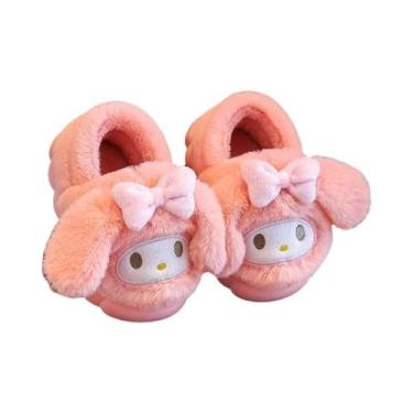 Imagem de Chinelos De Pelúcia Infantis Pokémon Pikachu, Sola Macia, Antiderrapan