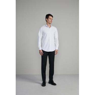 Imagem de Camisa Social Slim Fit - Cinza Claro - HIGHSTIL, Cinza, 37