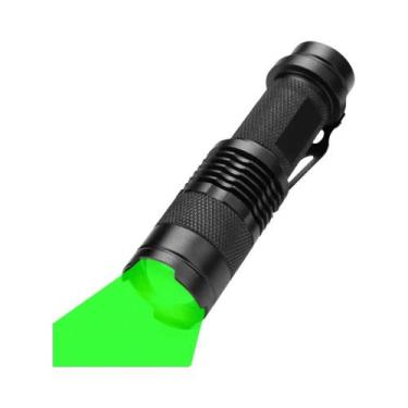 Imagem de Lanterna Mini Zoom Vermelha Verde Branca Com Clipe Para Caça, Pesca, V