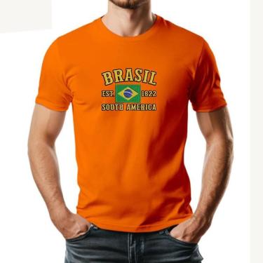 Imagem de Camiseta Masculina BRASIL Exclusiva Algodão Premium-Masculino