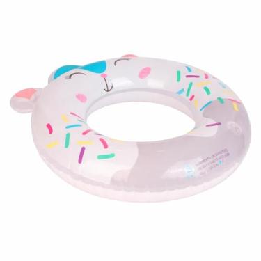 Imagem de Boia Infantil Animais Baby 66cm para Piscina – Flutuador Inflável para Crianças +6 Anos – Ideal para Praia e Lazer na Piscinas Verão (Branco)