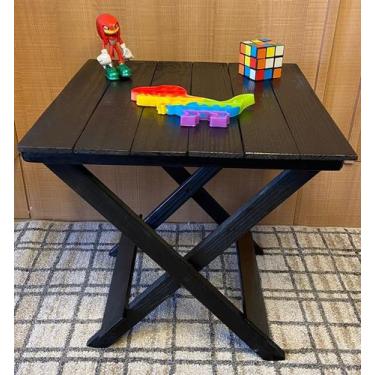 Imagem de Mesinha Madeira Quadrada   Cor Natural Oferta Imperdível - Genérica, P