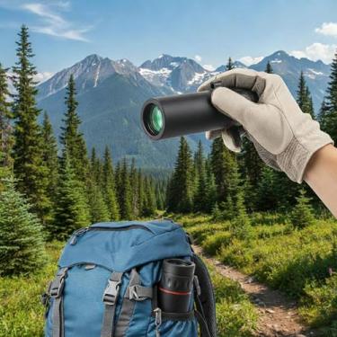 Imagem de Telescópio monocular portátil 8 x 25 HD, visão clara, compacto, leve, foco manual para uso ao ar livre