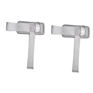 Imagem de Aymzbd 2x Faixas de Pulso para Levantamento de Peso com Argolas, Faixas de Pulso Respiráveis, Equipamento de Fitness para Flexões Na Barra Fixa, Cinza