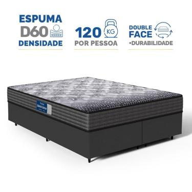 Imagem de Cama Box com Colchão de Espuma D60 Double Face Guarda Costas Comfort Force Probel Queen 158cm