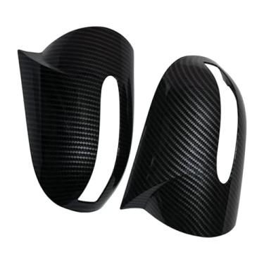 Imagem de Capa De Espelho Lateral Do Carro Padrão De Fibra De Carbono Porta Retrovisor Caso M-Estilo Compatível Com Benz E-Class C-Class W203 W211 2001-2007(Carbon Look)