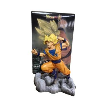 Imagem de Estátua De Figura De Anime Goku Black Em Postura De Combate De 14cm Pa
