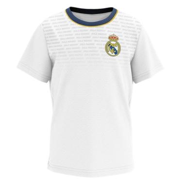 Imagem de Camisa do Real Madrid Infantil Menino Braziline Hala Branco-Masculino