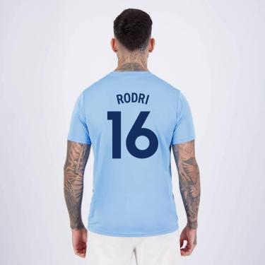 Imagem de Camisa Manchester City Rodri 16 Escudo Marinho-Masculino