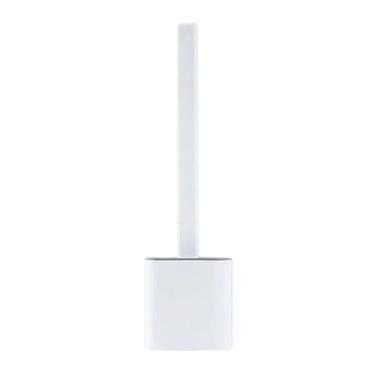 Imagem de Conjunto de suporte de escova de banheiro de silicone de limpeza profunda com alça de borracha para economizar espaço no banheiro
