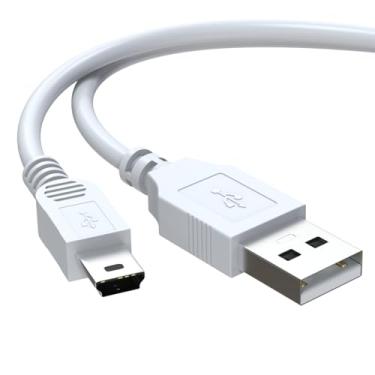 Imagem de Toxaoii Cabo de alimentação e dados USB compatível com calculadoras Texas Instruments TI-84 Plus CE, TI 89 Titanium, TI Nspire CX II CAS, TI Nspire CX CAS Calculadora Gráfica Carregador (Branco)