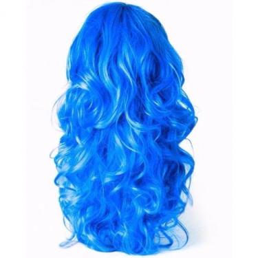 Imagem de Peruca Longa Ondulada Colorida Festa Fantasia Luxo Carnaval - D Presen